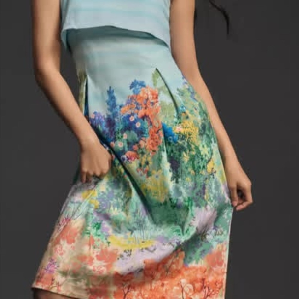 Anthropologie Floral Print Dress